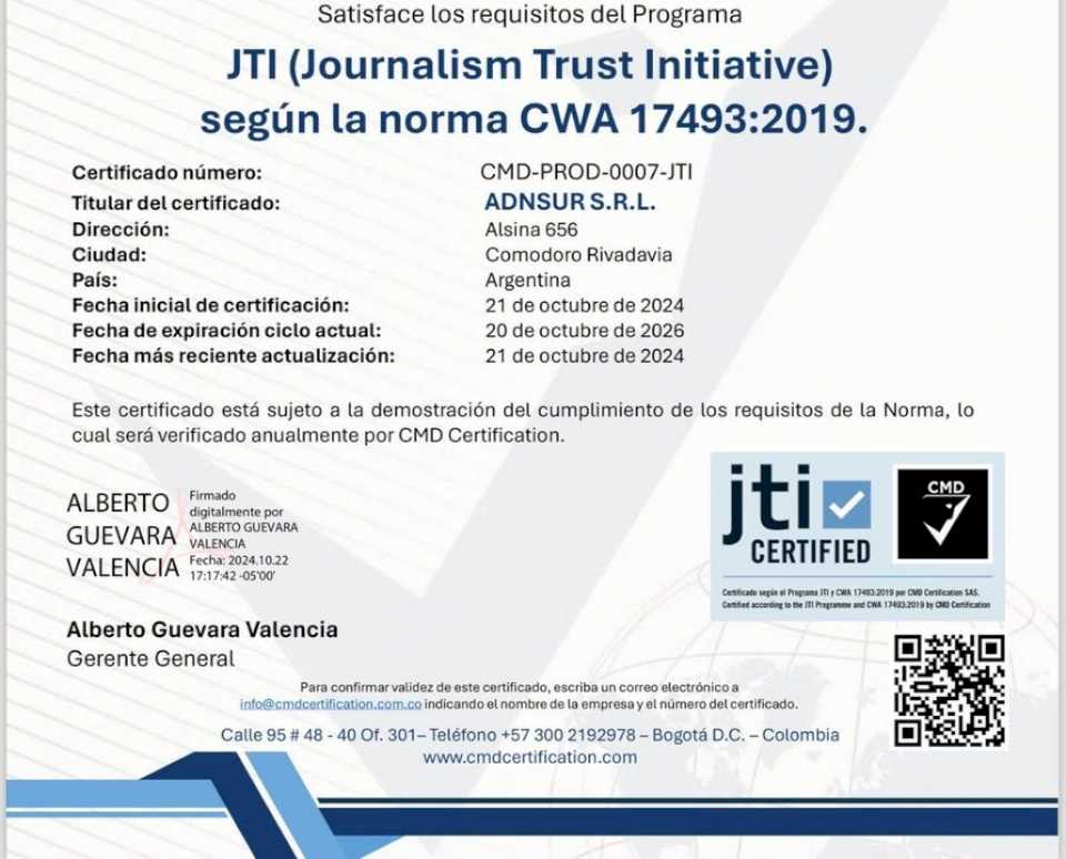 adnsur-certifico-la-norma-journalism-trust-initiative-en-transparencia-y-etica-periodistica