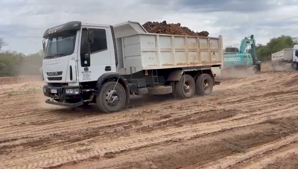 Avanzan los trabajos de estabilizado granular sobre la Ruta Provincial N° 32