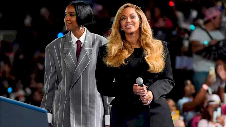 Beyoncé apoyó a Kamala Harris durante un acto: “No estoy acá como política, estoy como madre”