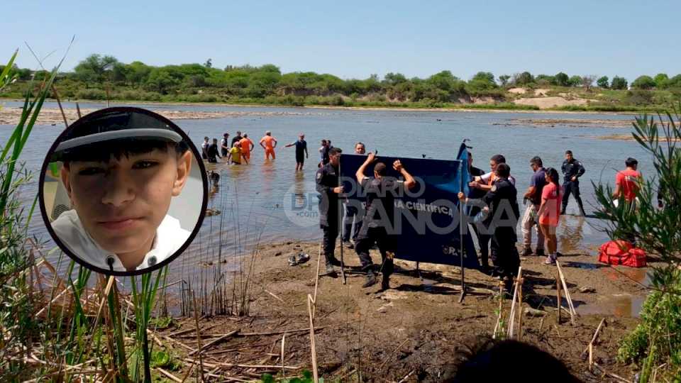 Hallaron sin vida a Natanael Ibáñez, el niño que había ingresado al río Dulce en Termas de Río Hondo