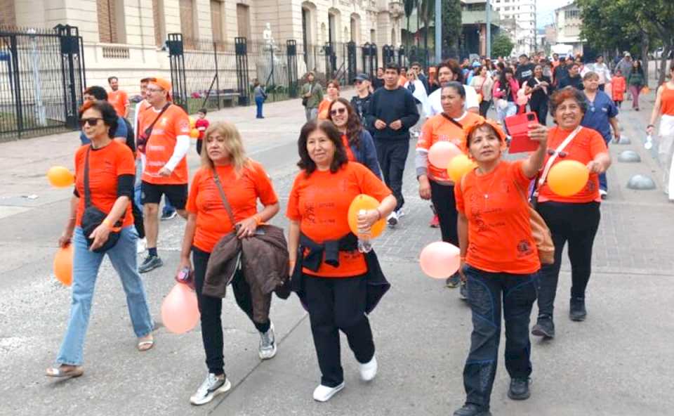 Realizaron en Jujuy una caminata para concientizar sobre la prevención del ACV