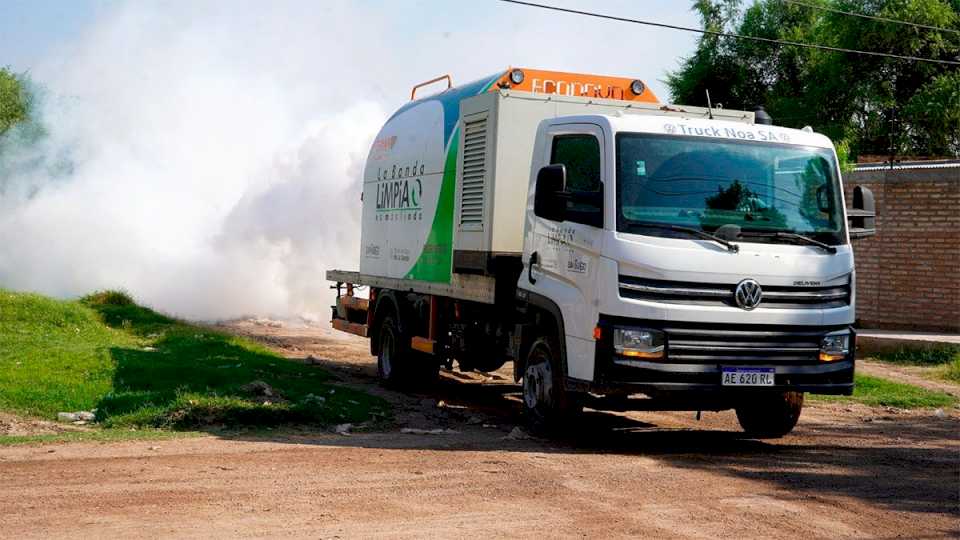 Nediani intensifica las fumigaciones en diferentes barrio de la ciudad