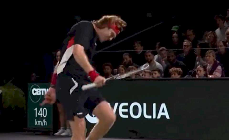 El momento de furia de Andrey Rublev en la derrota ante Francisco Cerúndolo