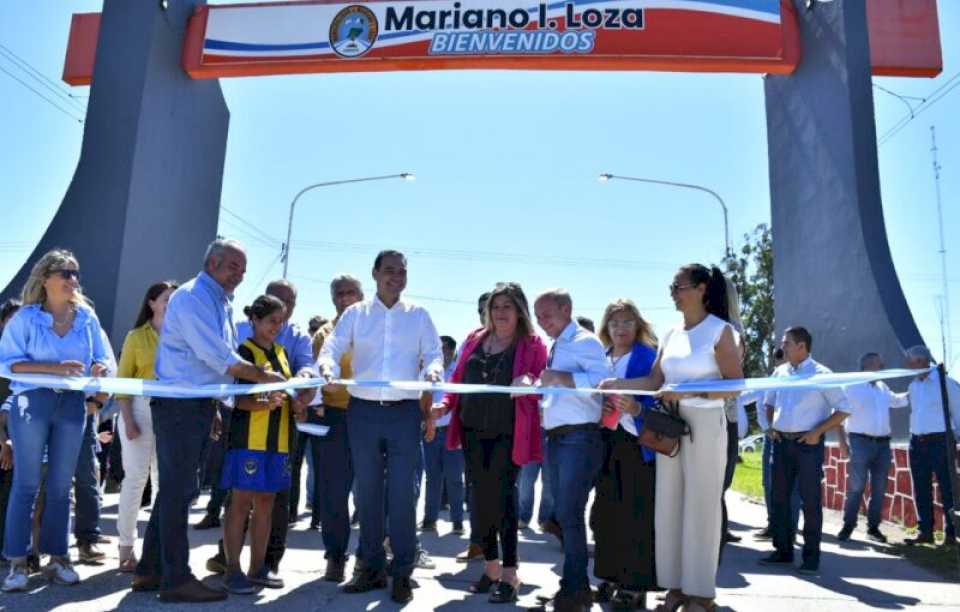 Valdés encabezó inauguraciones en Mariano I. Loza