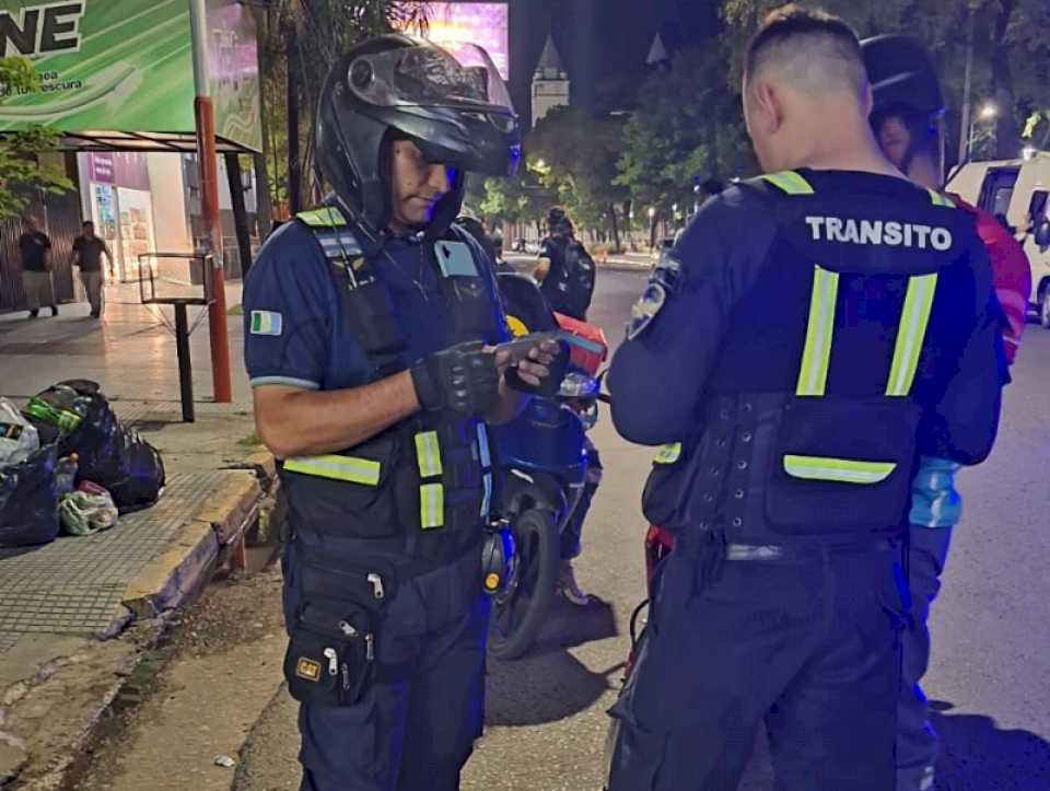 Tránsito en Resistencia: secuestraron seis motos por falta de luces, casco y documentación