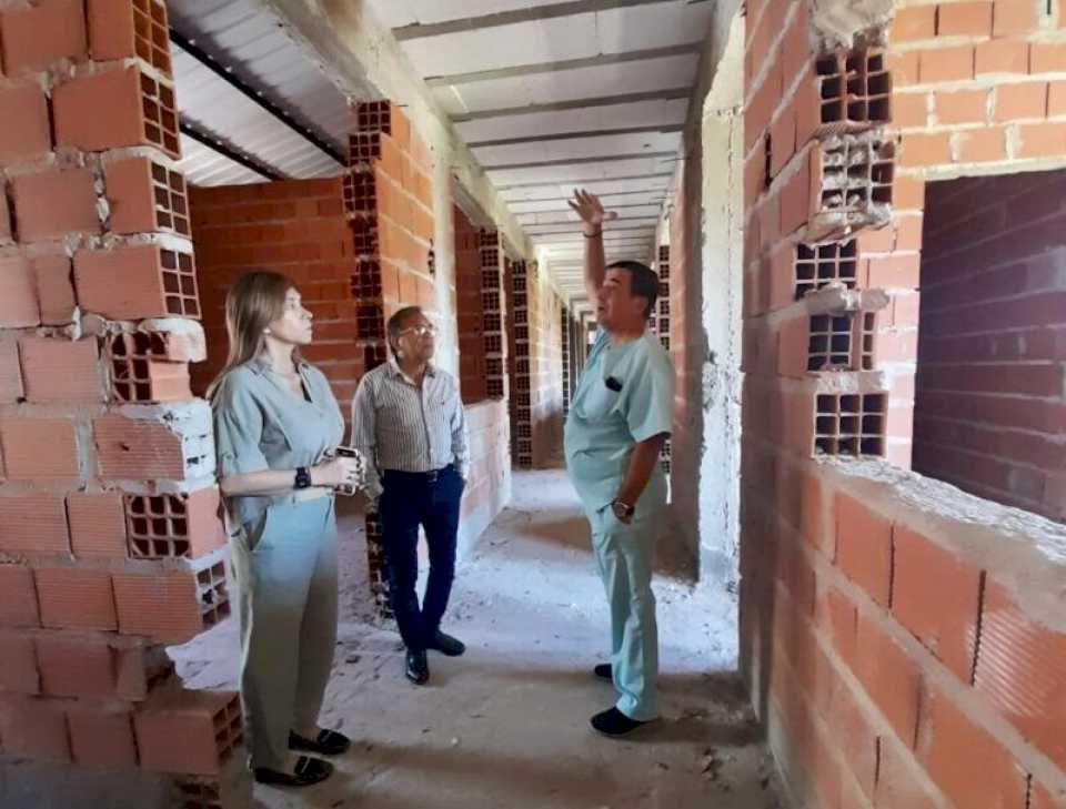 Visitaron la obra del nuevo Hospital Pediátrico de Goya